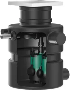 Wilo Schmutzwasserhebeanlage DrainLift Box 32/11HD DS, U-flur, m Pu und Schaltgerät