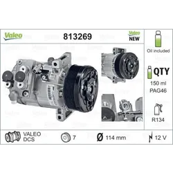 Kompressor Klimaanlage VALEO 813269