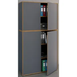 VCM Salia Aktenschrank 100 x 33 x 183 schwarz