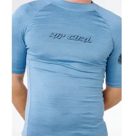 Rip Curl Dawn Patrol UPF Perf Short Sleeve faded denim - XL