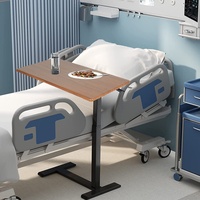 Krankentisch Betttisch Pflegetisch robust Beistelltisch in Natur für Kranken