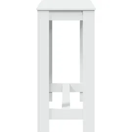 vidaXL Bartisch 102 x 50 x 103,5 cm Weiß