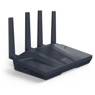 Gl.iNet GL-MT6000(Flint 2) WiFi 6 Router | Gaming-WLAN-Router | 2 x 2,5G Multi-Gig-Port + 4 x 1G Ethernet-Ports | Massengerätekonnektivität | Schnelles OpenVpn & WireGuard | 802.11ax