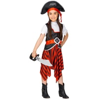 dressforfun Piraten-Kostüm Mädchenkostüm Merle Säbelrost schwarz 140 (9-10 Jahre) - 140 (9-10 Jahre)