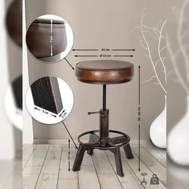 CLP Sitzhocker Destin bronze