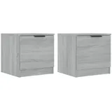 vidaXL Nachtschrank Grau Sonoma 40 x 39 x 40 cm Grau