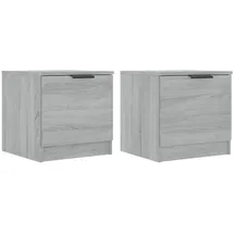 vidaXL Nachtschrank Grau Sonoma 40 x 39 x 40 cm Grau