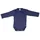 cosilana Langarm Baby-Wickelbody aus Bio Wolle und 30% Seide Uni Marine 62/68