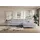 altdecor Ecksofa Cord mit Schlaffunktion 2-Sitzer Grau