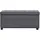 vidaXL Ottoman mit Stauraum 87,5 x 0 x 0 cm Grau Kunstleder