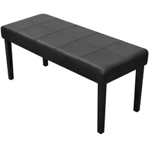 vidaXL Polsterbank Schwarz 106 x 43 x 48 cm