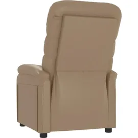 vidaXL Relaxsessel Cappuccino-braun Kunstleder 94,5 x 100 x 0 cm Braun mit Liegeposition