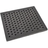 SEZAM Gussrost mit Löchern Ofenrost Ascherost Gußrost Kaminrost passend Kaminofen Tafelrost Rost Ofengitter Feuerrost Kohlerost Eckrost verschiedene Abmessungen (26,5 x 22,5 cm)