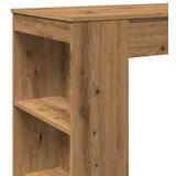 vidaXL Bartisch mit Regal Artisan-Eiche 95x47x103,5 cm Holzwerkstoff