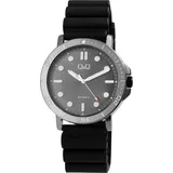 Q&Q Uhr Attractive Modell QB86J502Y - Schwarz/Schwarz