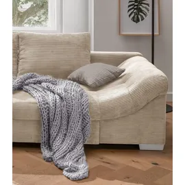 luma-home Eckcouch Cord 4-Sitzer Beige