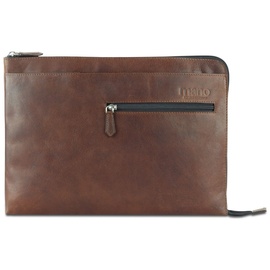 mano Don Valentino Laptophülle Leder 37 cm braun