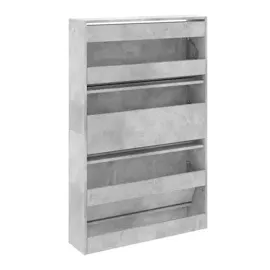 vidaXL Schuhschrank Betongrau 80x21x125,5 cm grau