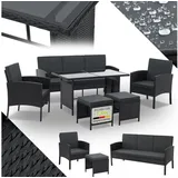 Juskys Turin  6-tlg. Schwarz
