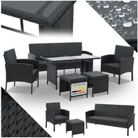 Juskys Turin  6-tlg. Schwarz