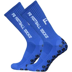1 paar Lixada Outdoor Sport Laufsocken Stretch Socken Athletisch Fußball Fußball Socken Anti Slip blau