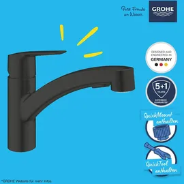 Grohe Start Einhebelmischer Mattschwarz