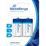 MediaRange Premium - Batterie 2 x LR14 / C Alkali