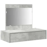 VidaXL Schminktisch Wandmontage Betongrau 83x40x70 cm