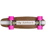 Ridge Maple Holz Mini Cruiser Number Four Skateboard, Pink, MPB-22-NR4