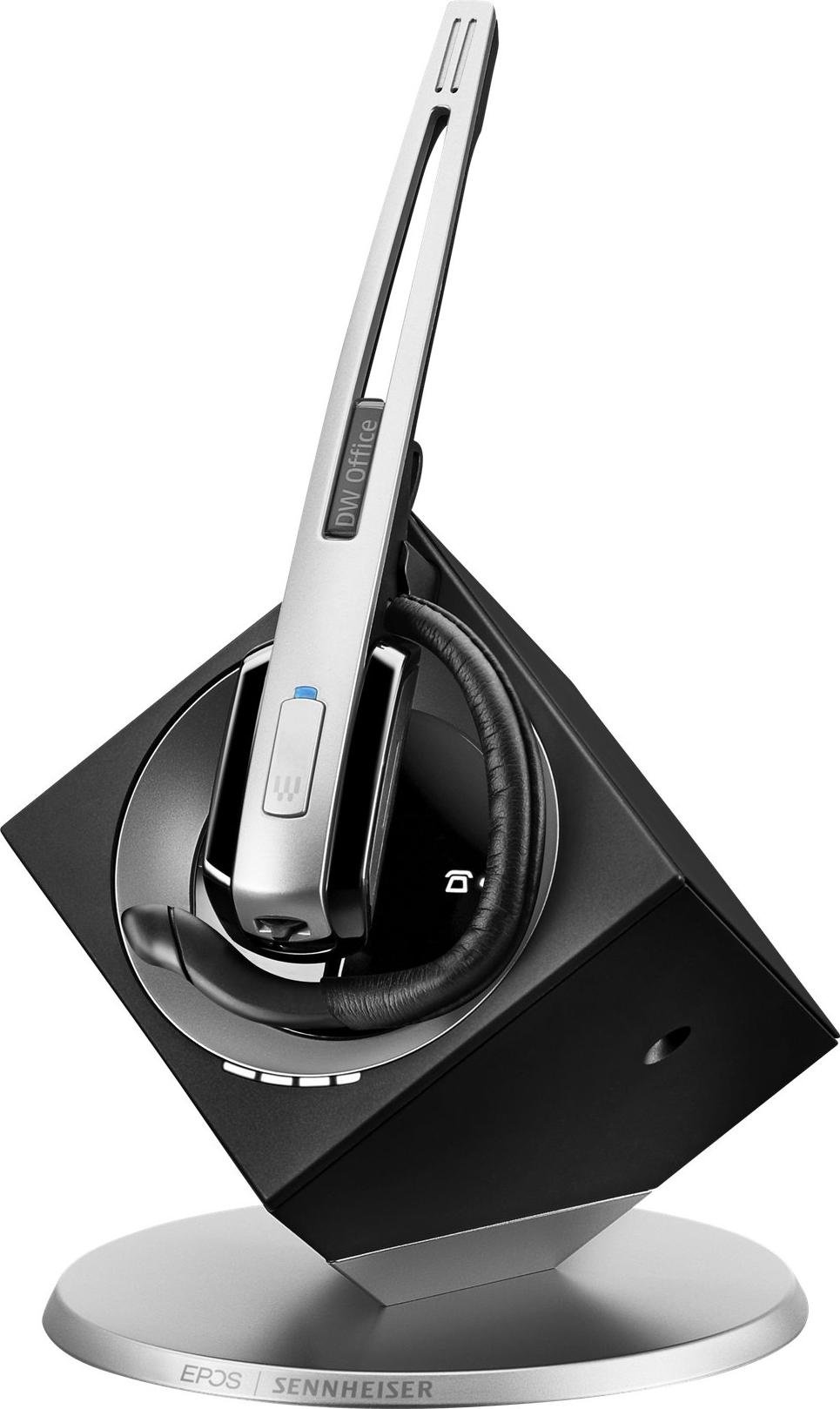 EPOS SENNHEISER IMPACT DW 10 USB ML EU DECT-System for PC optimized for MS Lync with base station an (Kabellos), Office Headset, Schwarz, Silber
