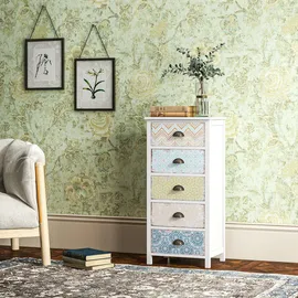 Homcom Sideboard 46 x 97,5 x 34 cm Mehrfarbig