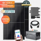 veska Balkonkraftwerk 830W/600-800W inkl. 1,6 kWh ANKER Batteriespeicher
