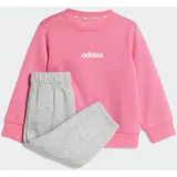 Adidas Kinder, Trainingsanzug LIN JOG JW0030 80 pink Fusion/White - 80