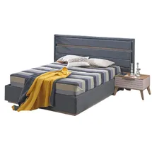 JV Möbel Komplett 3tlg Schlafzimmer Modern Designer Bett Luxus 2x Nachttische),