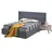 JV Möbel Komplett 3tlg Schlafzimmer Modern Designer Bett Luxus 2x Nachttische),