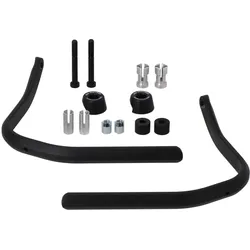 SW-Motech Handprotektoren Montage-Kit - Schwarz. Für hohle Lenker 22 mm bis 1 Zoll., schwarz
