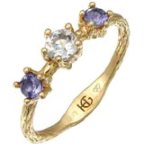haze & glory Haze&Glory Ring gold & violettblau / transparent 58