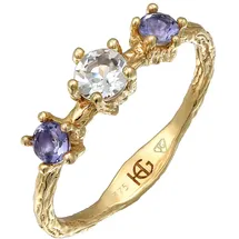 haze & glory Haze&Glory Ring gold & violettblau / transparent 58