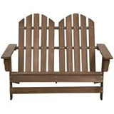 vidaXL Adirondack-Gartenbank 119,5 x 85,5 x 89,5 cm braun
