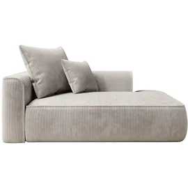 vente-unique Vente-unique-Recamiere - rechtsseitig - Cord - Beige - PINETA