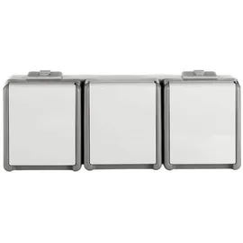 Siemens DELTA fläche IP44 Schuko-Steckdose, dunkelgrau/hellgrau 5UB4731