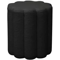 Svita Hocker Pouf Teddyboucle modern Schwarz