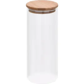 vidaXL Vorratsglas mit Bambusdeckel 1000 ml 6 St.