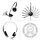GEQUDIO Headset 2-Ohr mit 3,5mm Klinke