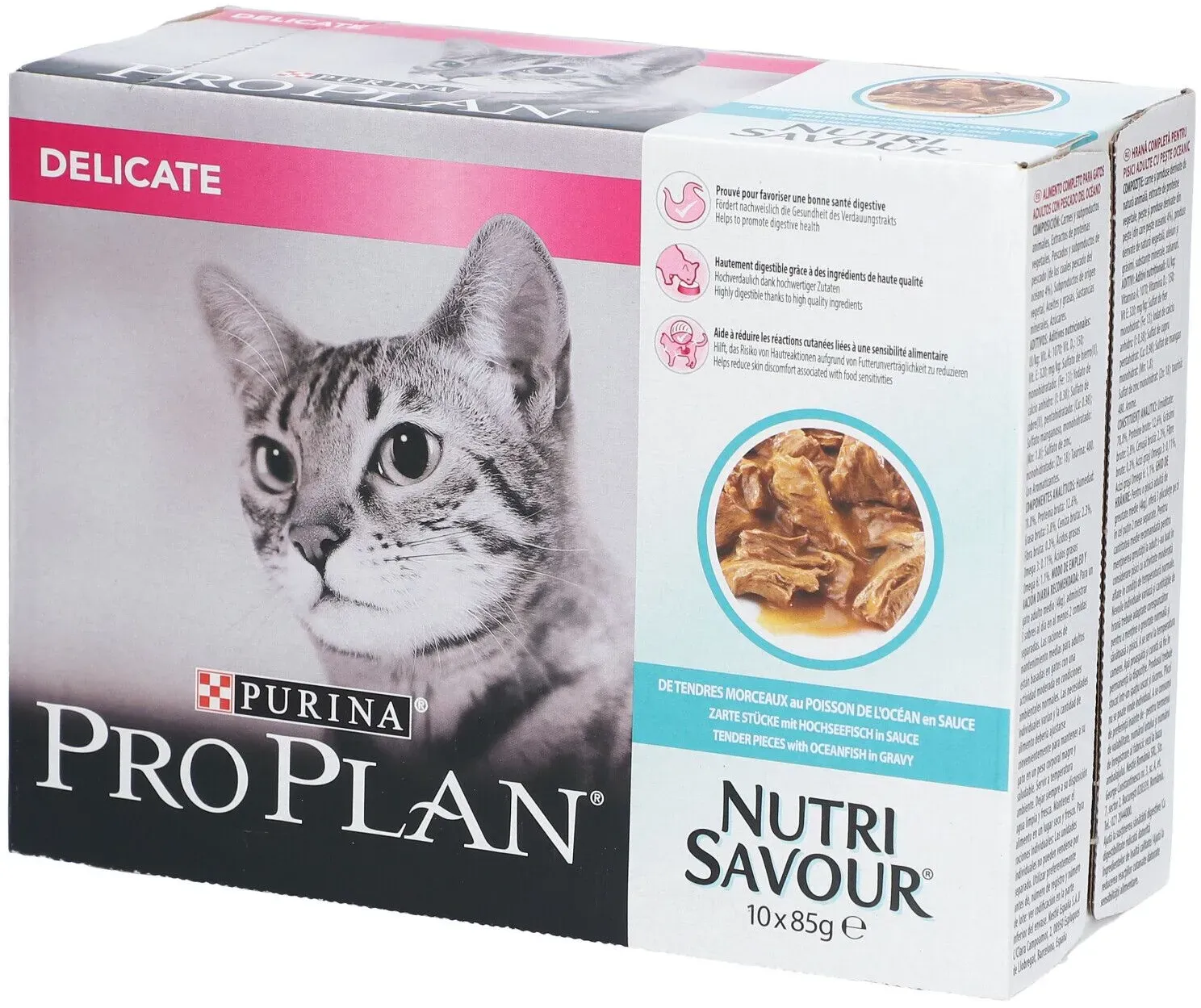 Purina® PRO Plan® Adult Delicate Verdauung mit Meeresfisch in Sauce