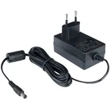 POPPSTAR AC DC Netzteil 12V 2A (Netz-Adapter 24W / 12V extra langes Ladekabel 240cm für externe Festplatten-Gehäuse, Dockingstation uvm.) mit DC-...