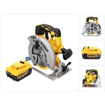 DeWalt DCS 570 Akku Handkreissäge 18 V 184 mm + 1x Akku 4,0 Ah - ohne Ladegerät