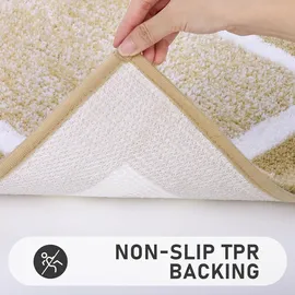 Pauwer 3-teiliges Mikrofaser rutschfest saugfähig