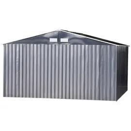 Outsunny Gerätehaus 3,86 x 3,73 m Kohlegrau