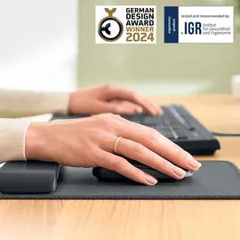 Leitz Mousepad mit Handgelenkauflage dunkelgrau